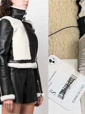 DanCassab Korey Jacket/ size S leather and shearling